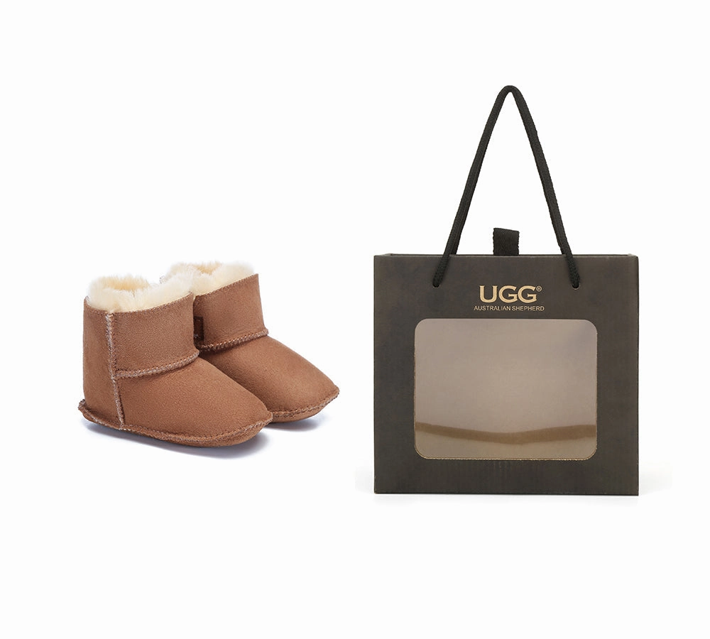 AUSTRALIAN SHEPHERD UGG Australian Sheepskin Baby Bootie Gift Box Eliana Dress Boots