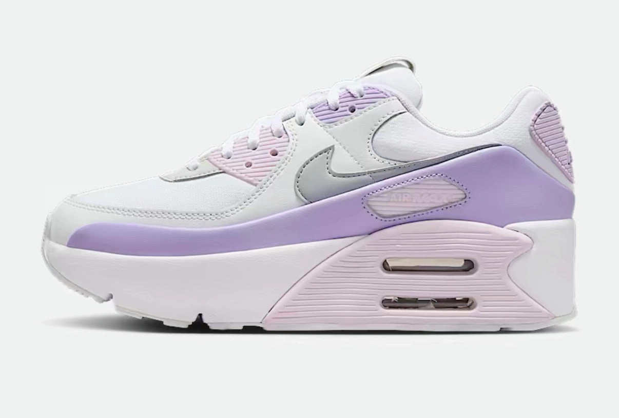 Leo Baker Nike Skateboarding Shoes Lavender Pink Swarovski Nike Air Max 90 LV8