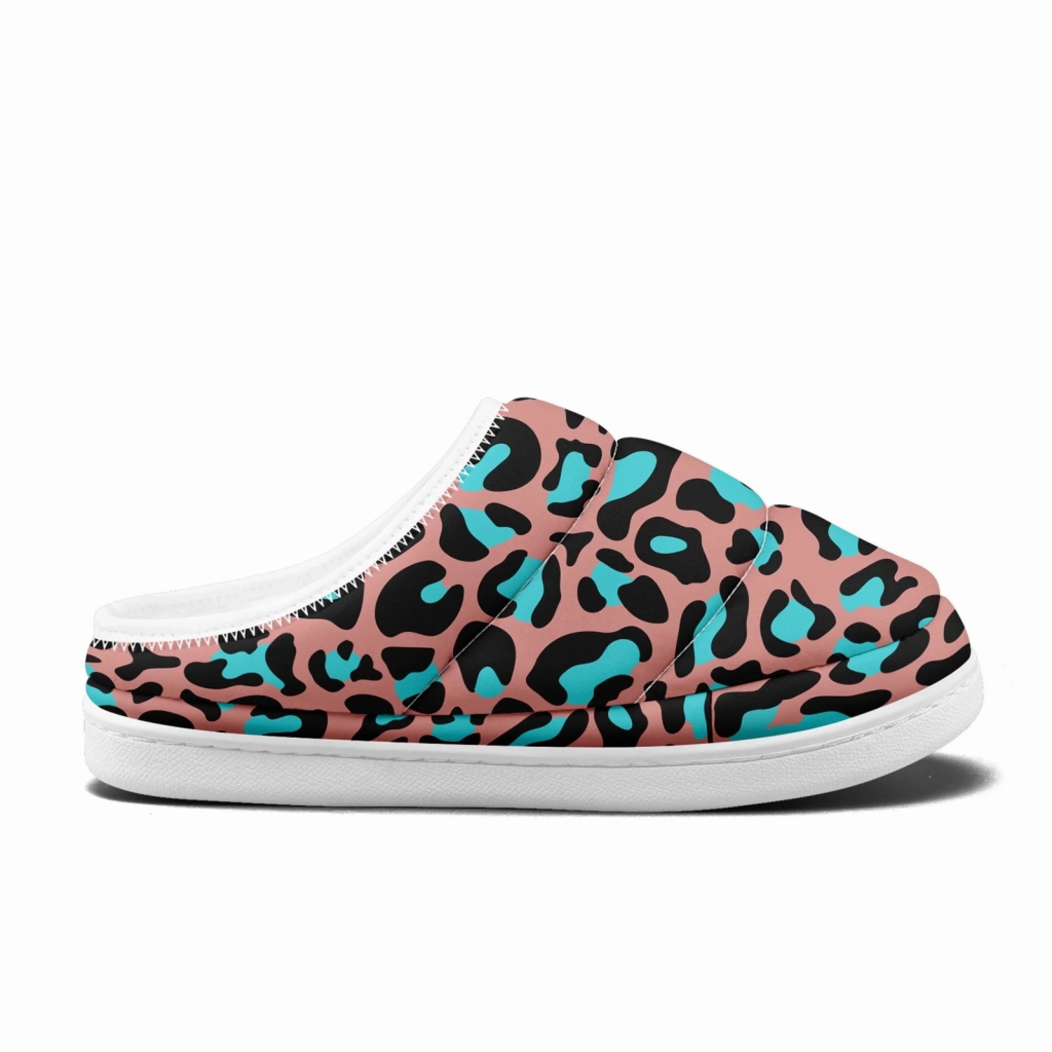 Atlantis Slides Fashion Animal Print Padded Slippers, Cozy Patterned Quilted House Shoes FN057-25028163