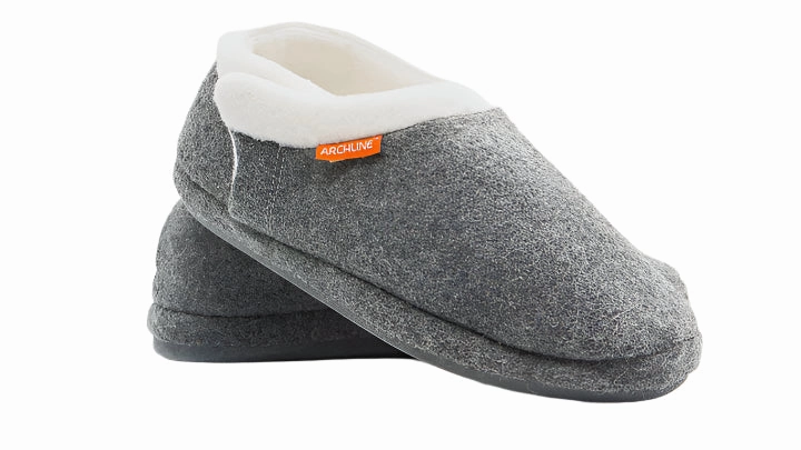 Jack Nightmare Before Christmas Slippers Axign Archline Orthotic Closed Slipper Grey Marl Unisex