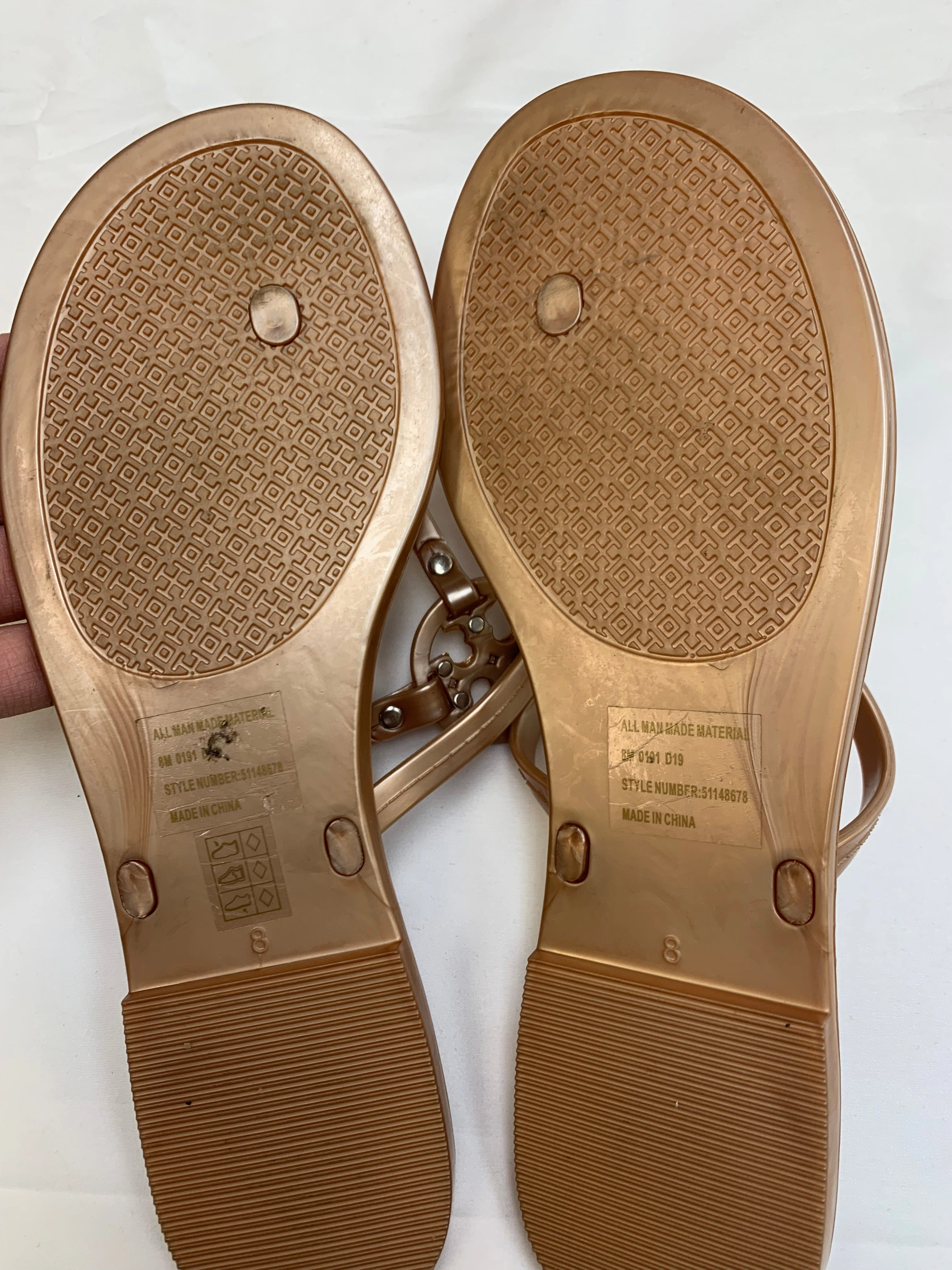 Sandals Flip Flops By Tory Burch In Brown, Size: 8 Ugg Flip Flops