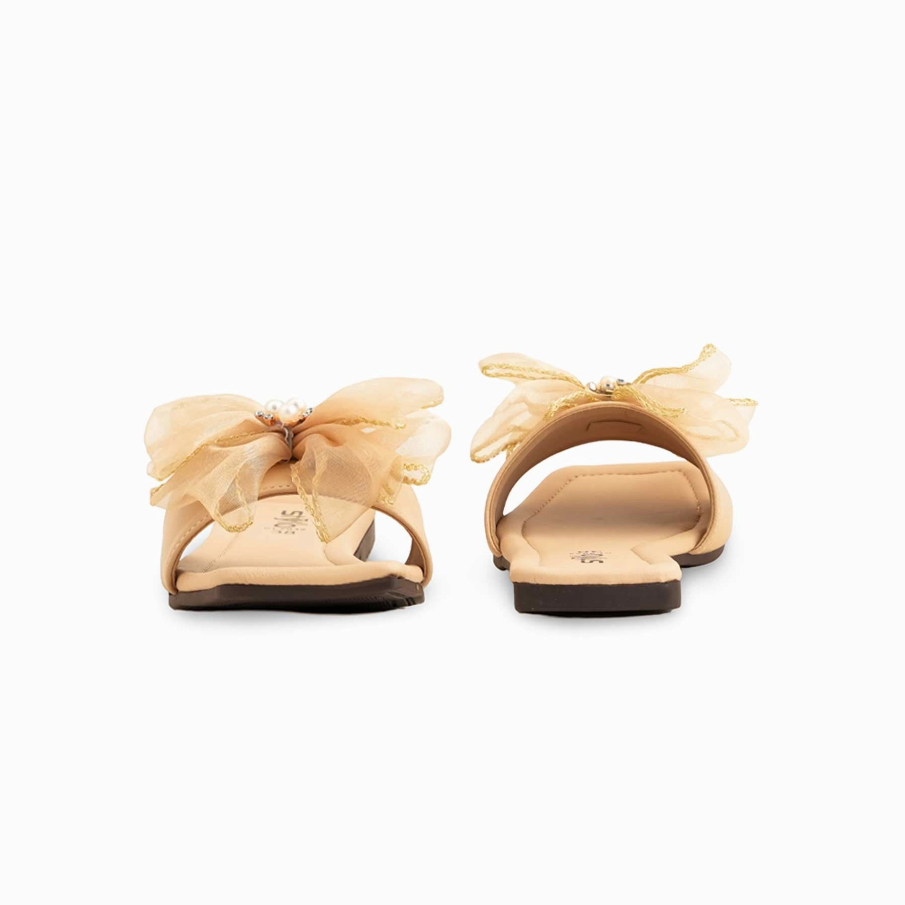 Beige Casual Slipper For Ladies Cl2032 Wool Felt Slippers