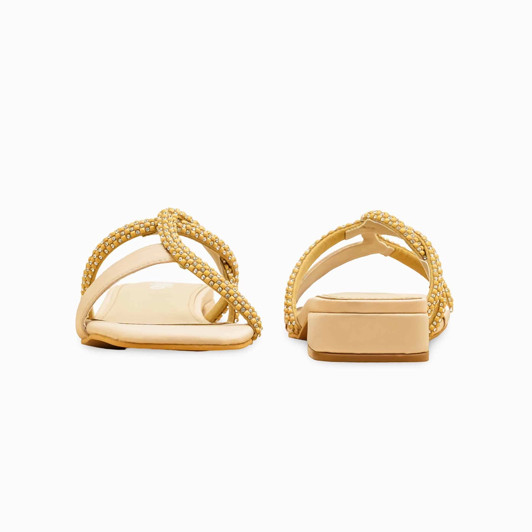 Yankees Slippers Beige Formal Slipper For Women FRS007