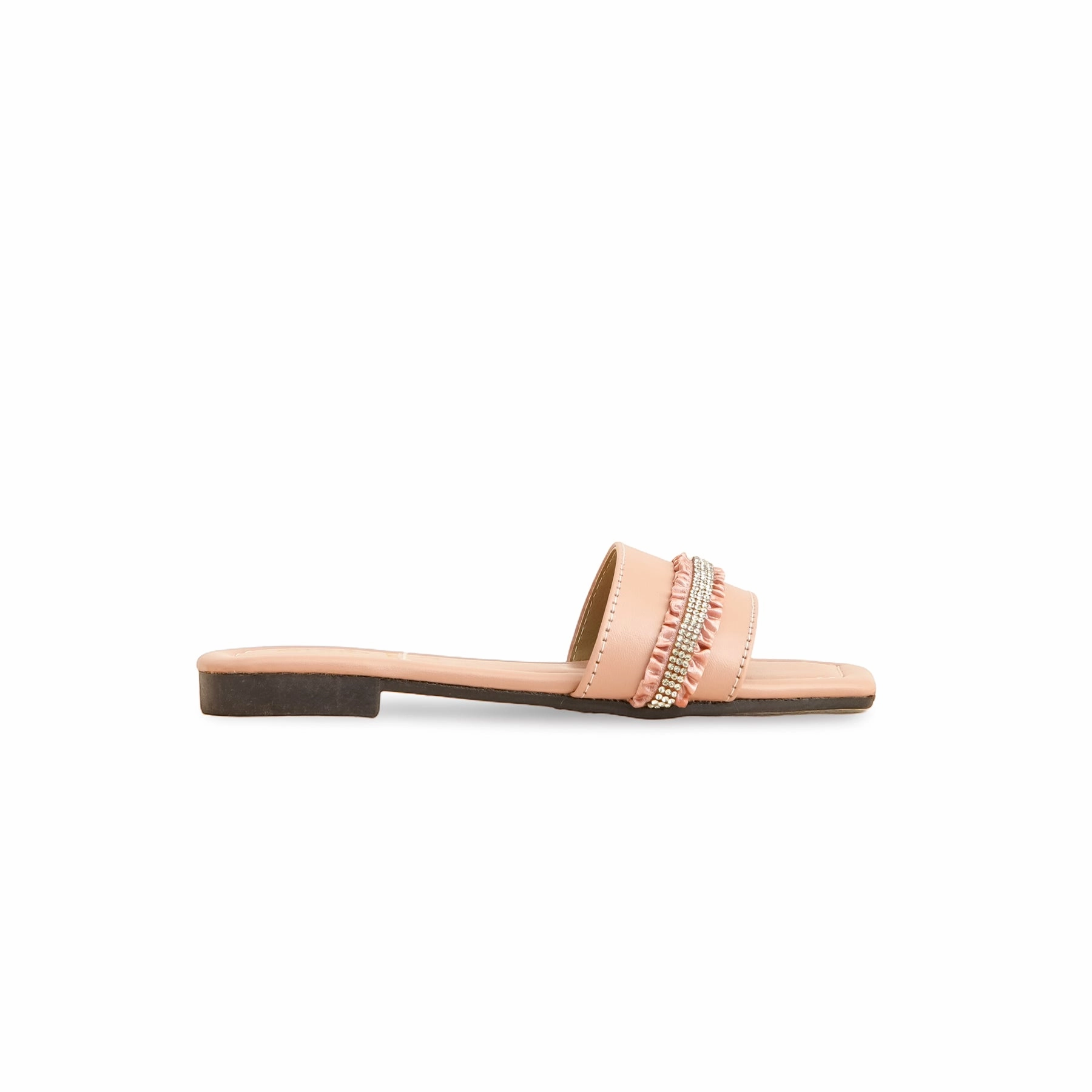 Slippers Wool Girls Peach Fancy Slipper KD5626