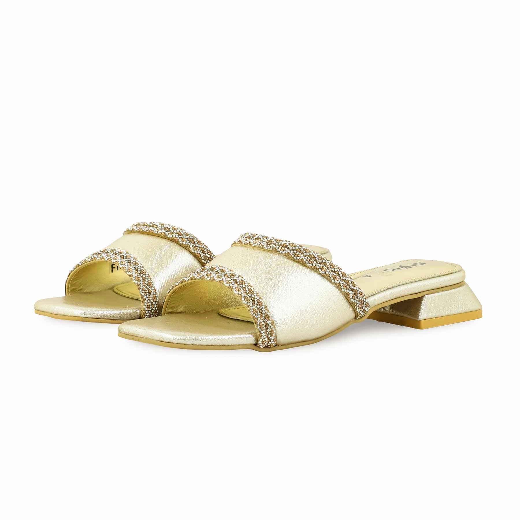 Golden Fancy Slipper FN7948 Slide Double Strap