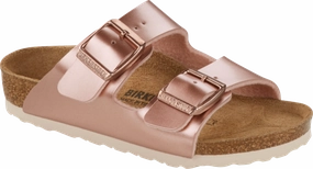 Birkenstock Arizona Kids Metallic Copper NARROW Bahamian Sandals Resort