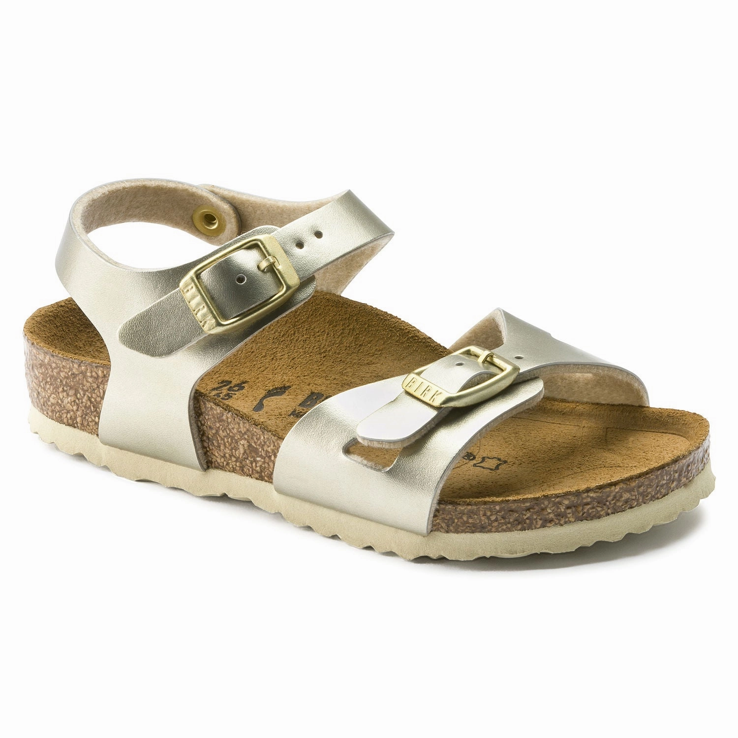 Birkenstock Kids Rio Birko-Flor Metallic Gold - Narrow Sandals From Aldo