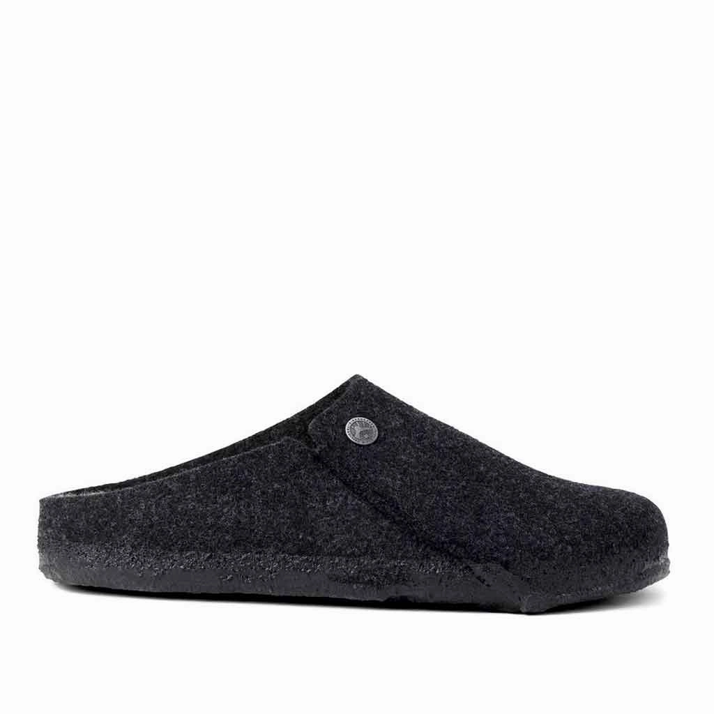 Birkenstock Wool Felt Zermatt for Women - Anthracite Flats Mesh Shoes