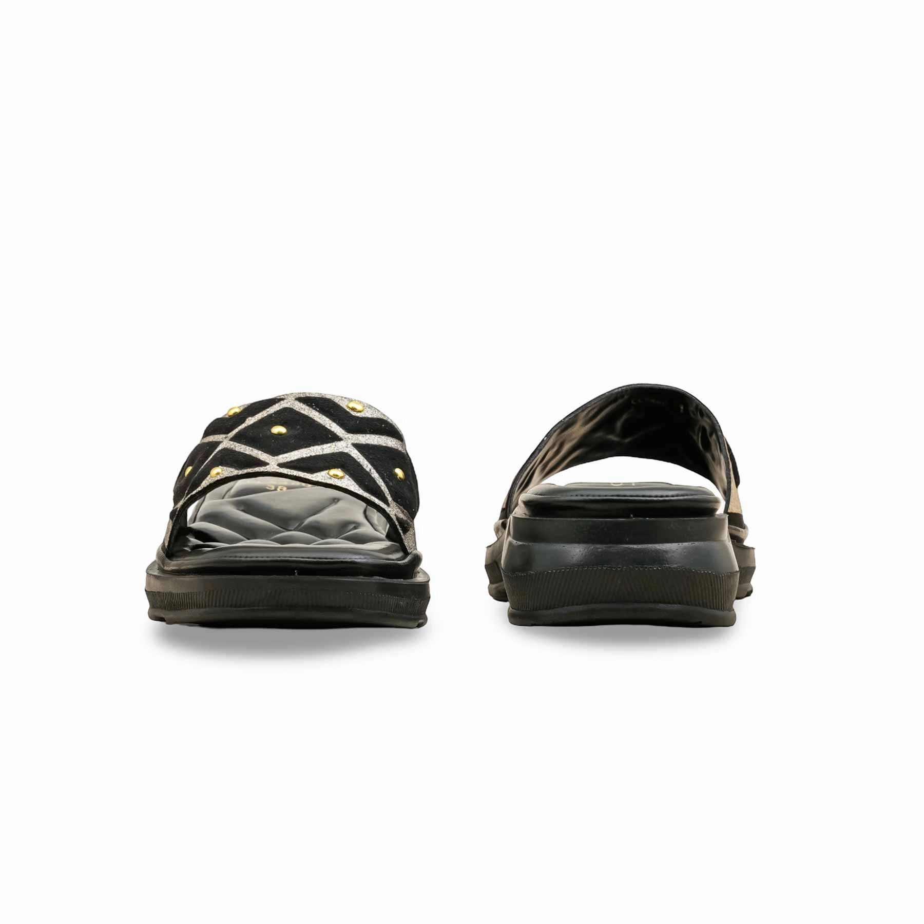 Black Casual Softy For Women CL5480 Horse Flats Shoes