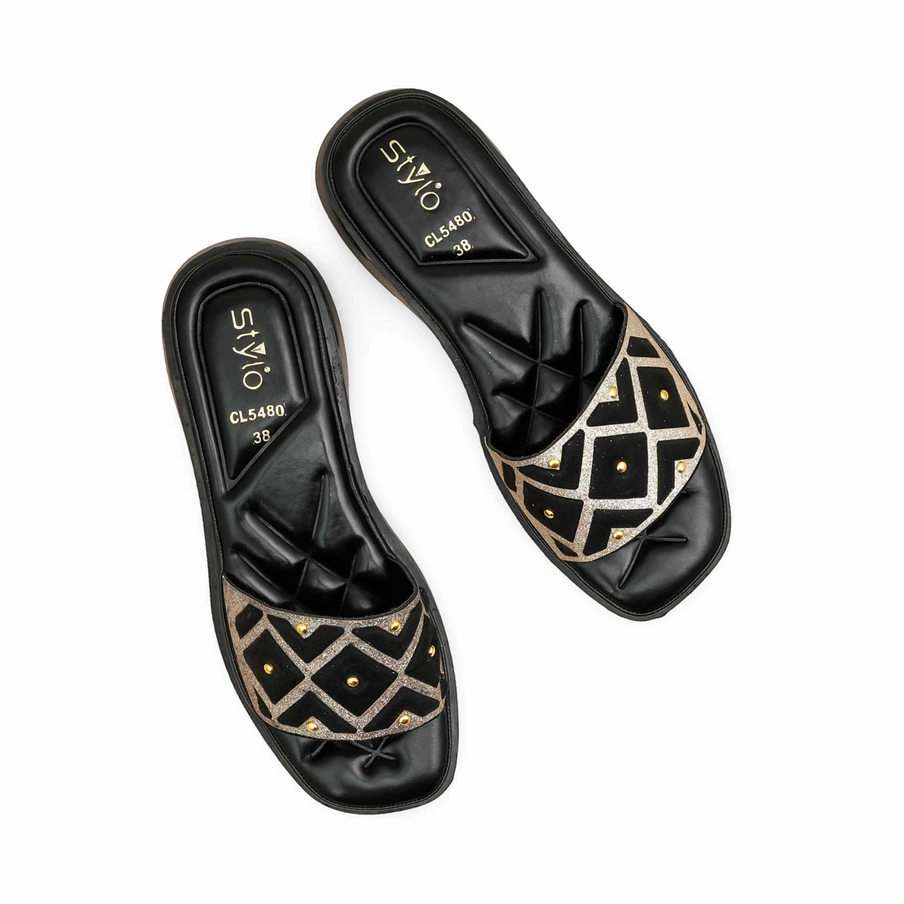 Black Casual Softy For Women CL5480 Flat Shoe Last