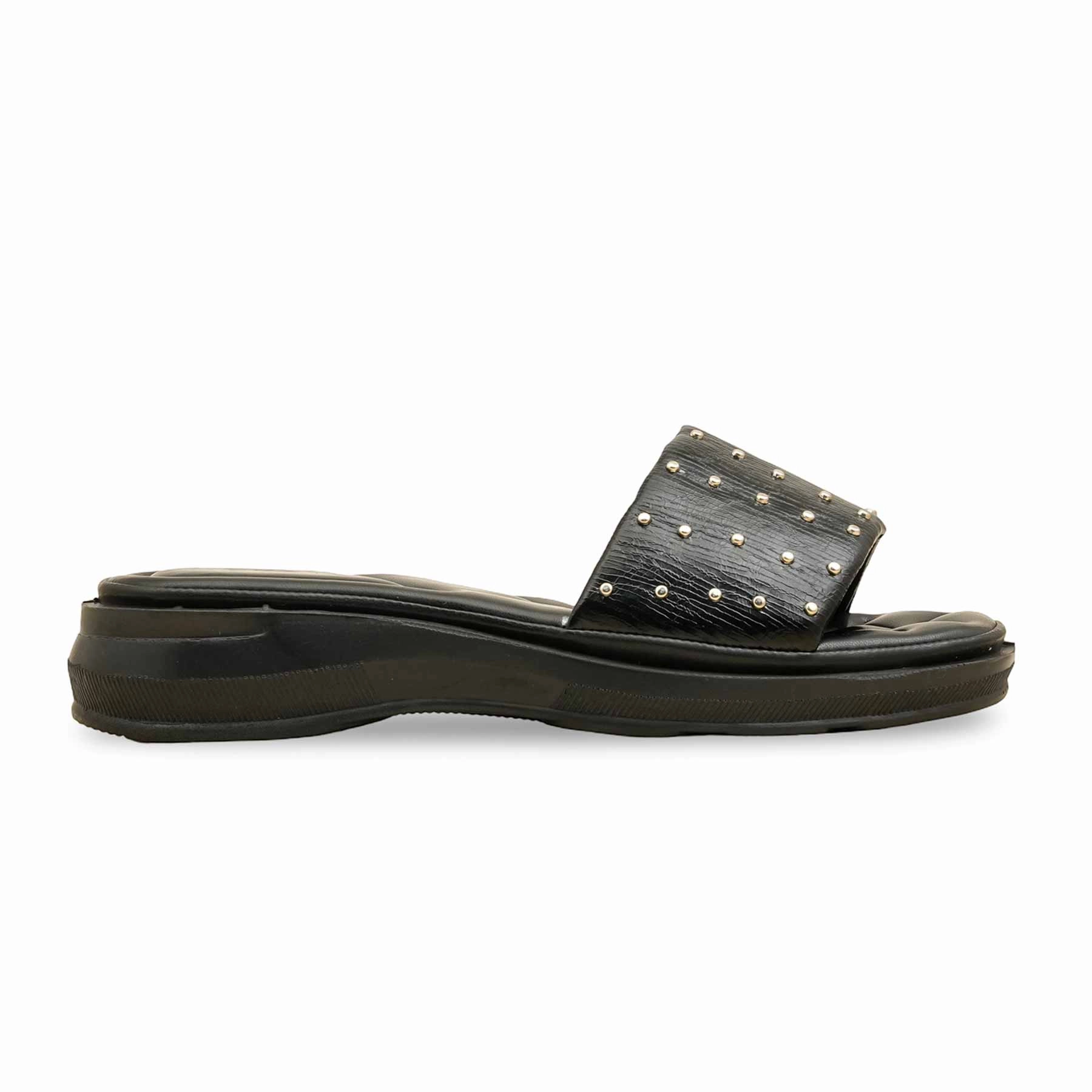 Black Casual Softy For Women CL7204 Flat Footed Running Shoes