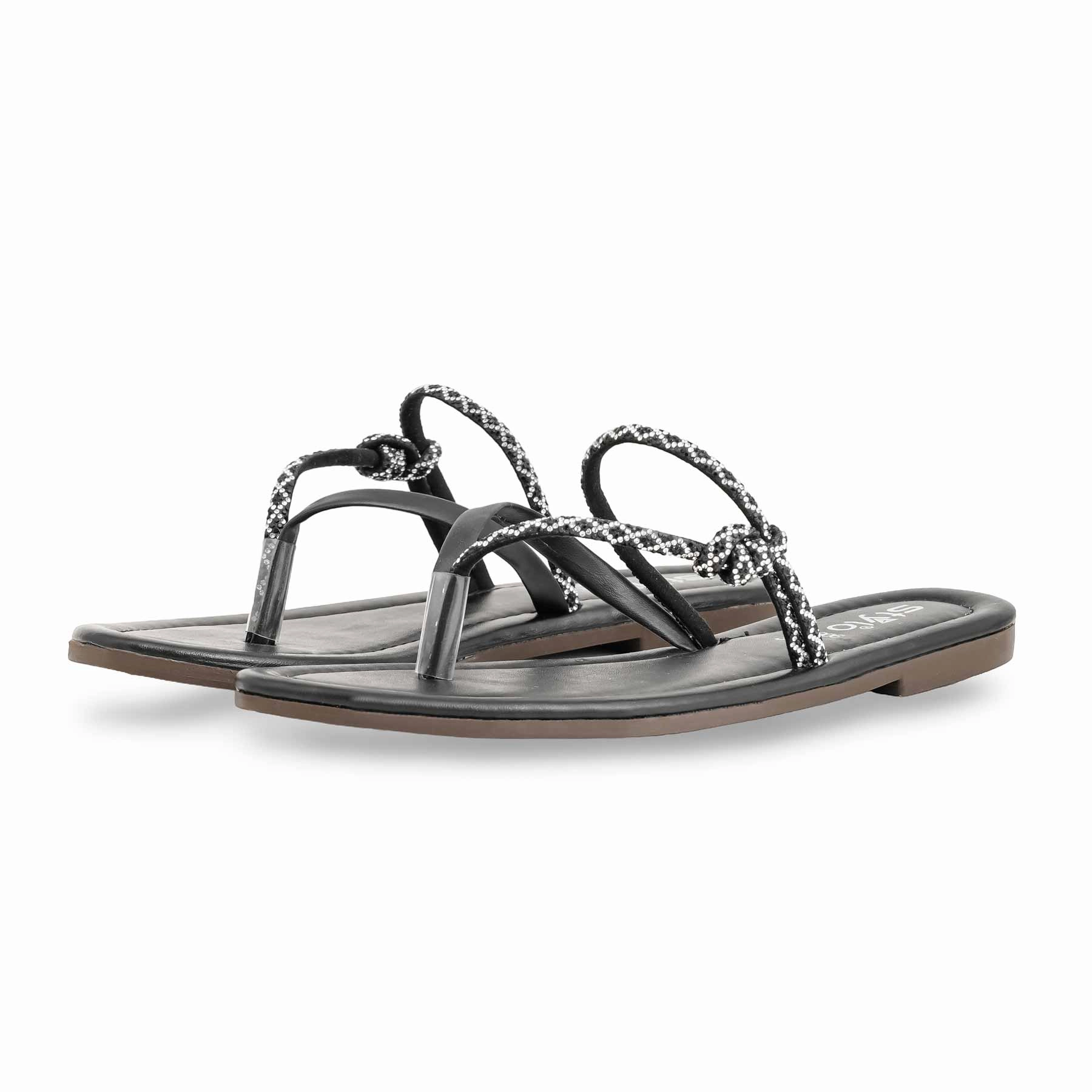 310 Casual Shoes Black Casual Women Chappal CL1906