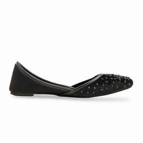 Flat Aerosoles Shoes Black Fancy Khusa For Women EC8549