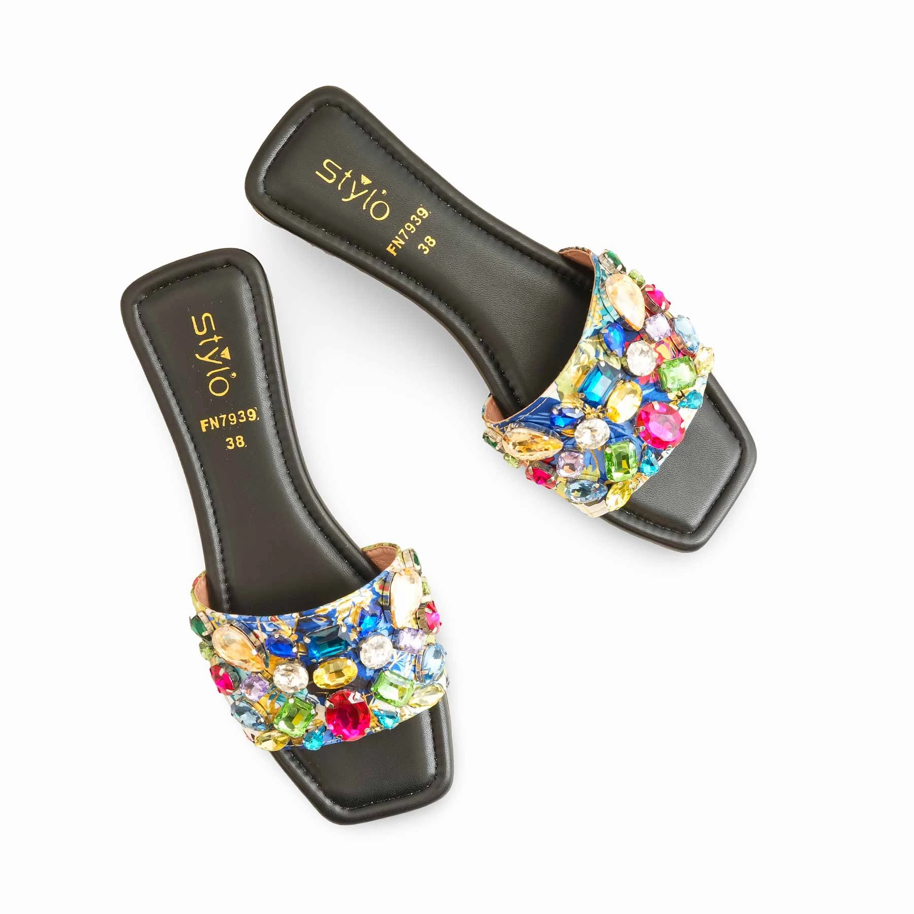 Tabi Shoes Flats Black Fancy Women Slipper FN7939