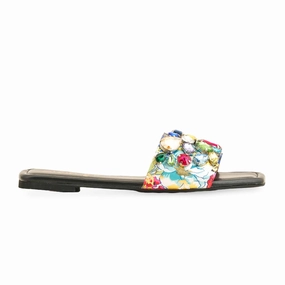 Black Fancy Women Slipper FN7939 Sophia Webster Shoes Flats