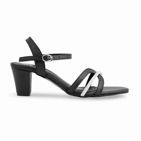 Open Toe Sandals Black Formal Sandal For Women FR5369