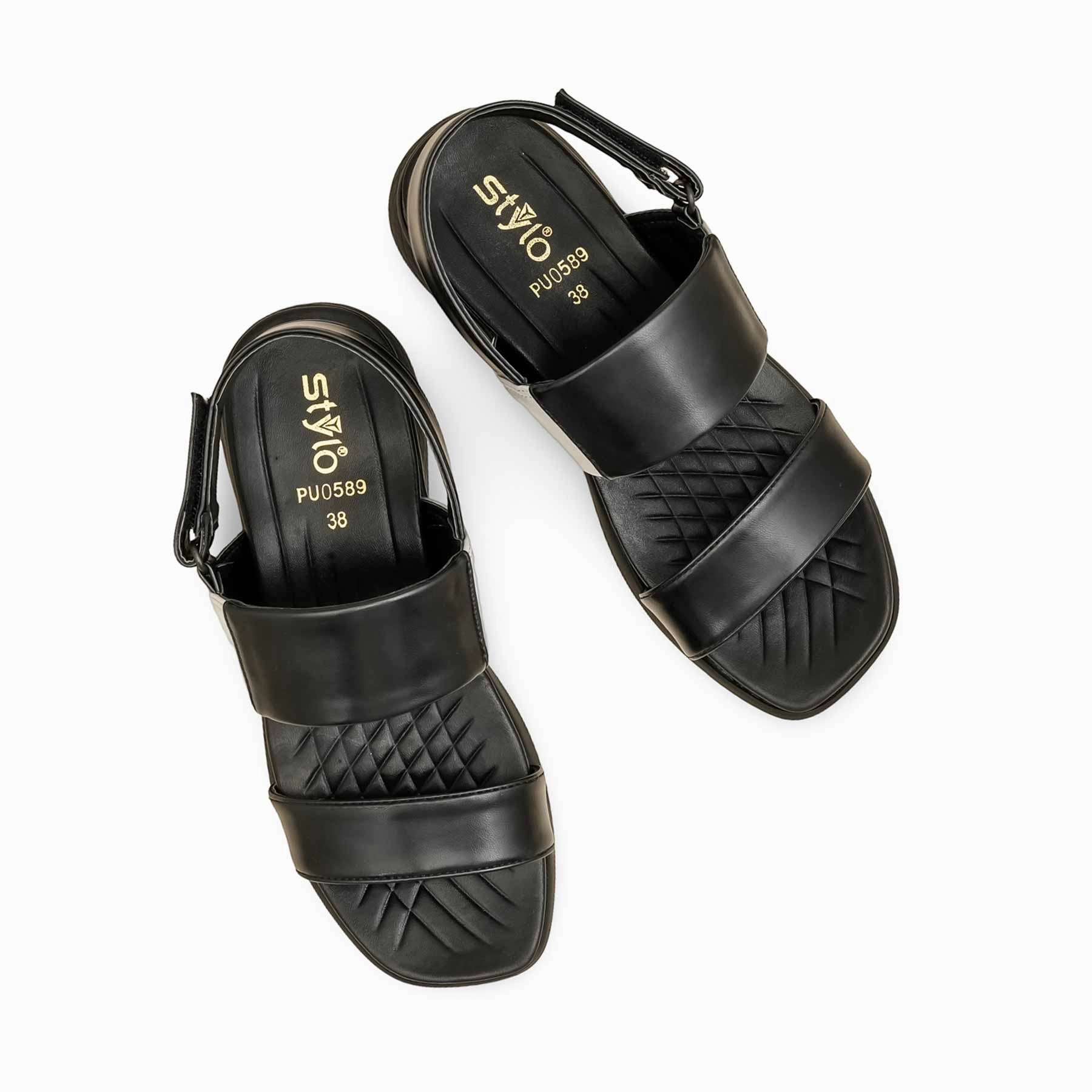 Sandals Resort Bahamas Black Formal Sandal PU0589