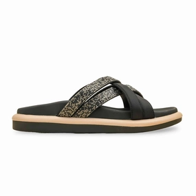 Black Formal Slipper For Ladies PU0584 Slippers Extra Wide