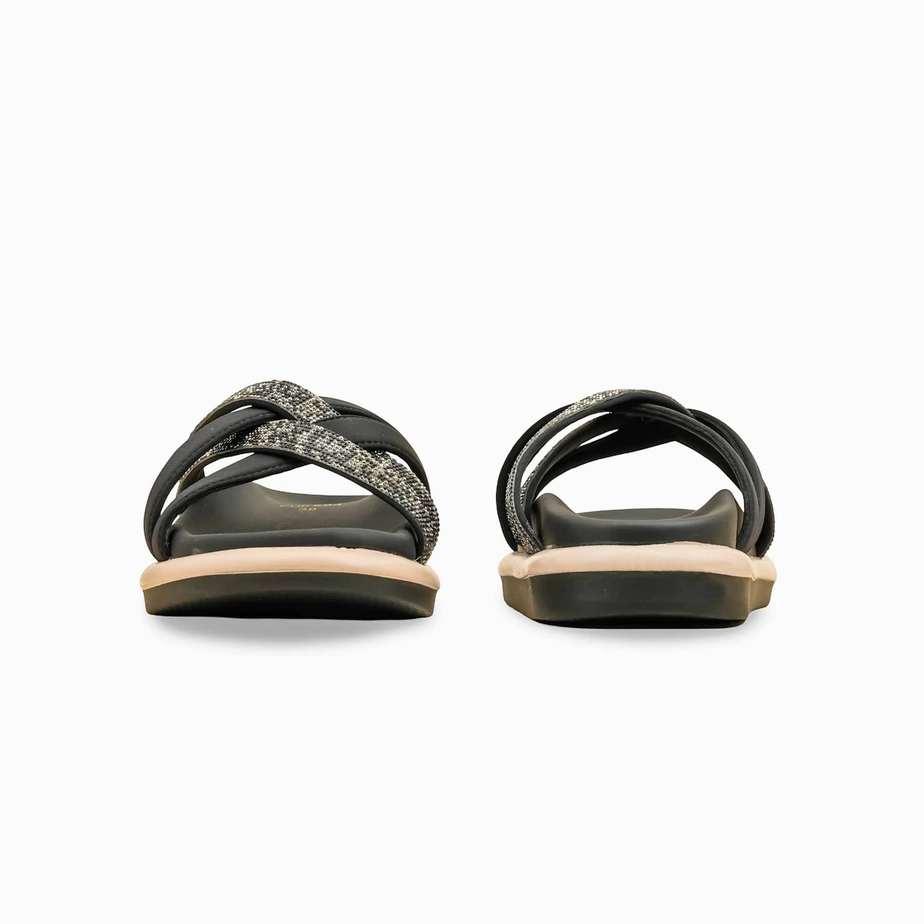 Ducky Slippers Black Formal Slipper For Ladies PU0584