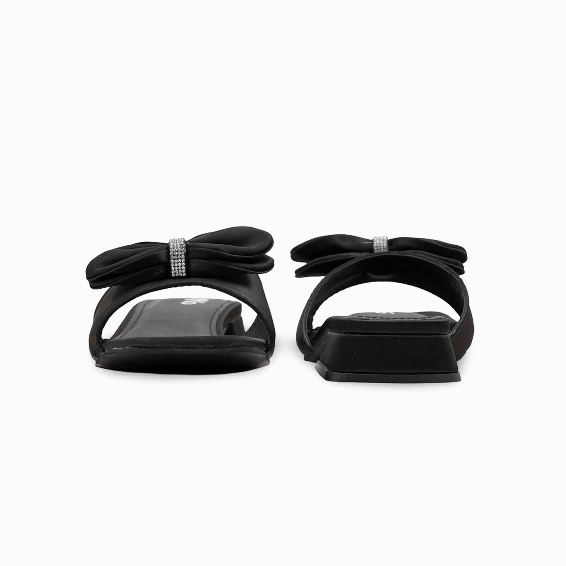 Storegga Slides Black Formal Slipper For Women FRS004