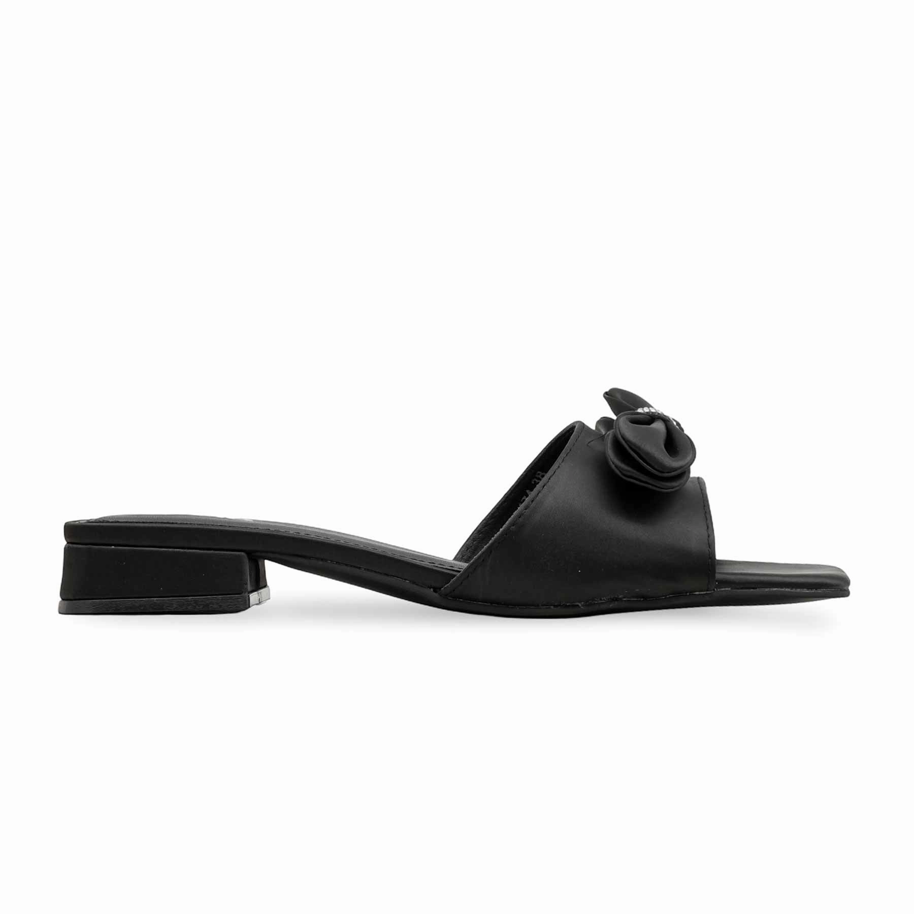 Latest Louis Vuitton Slippers Black Formal Slipper For Women FRS004