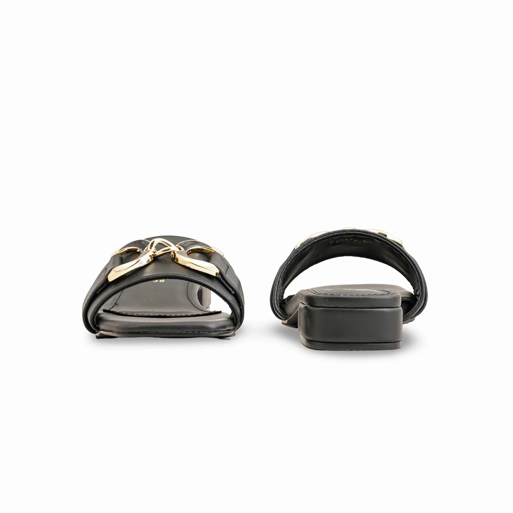 Black Formal Slipper FR8329 Slippers Teddy