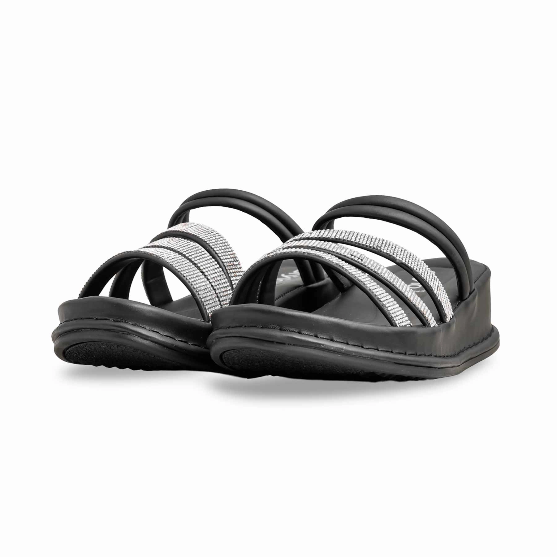 Black Formal Slipper PU0543 Polish Leather Slippers