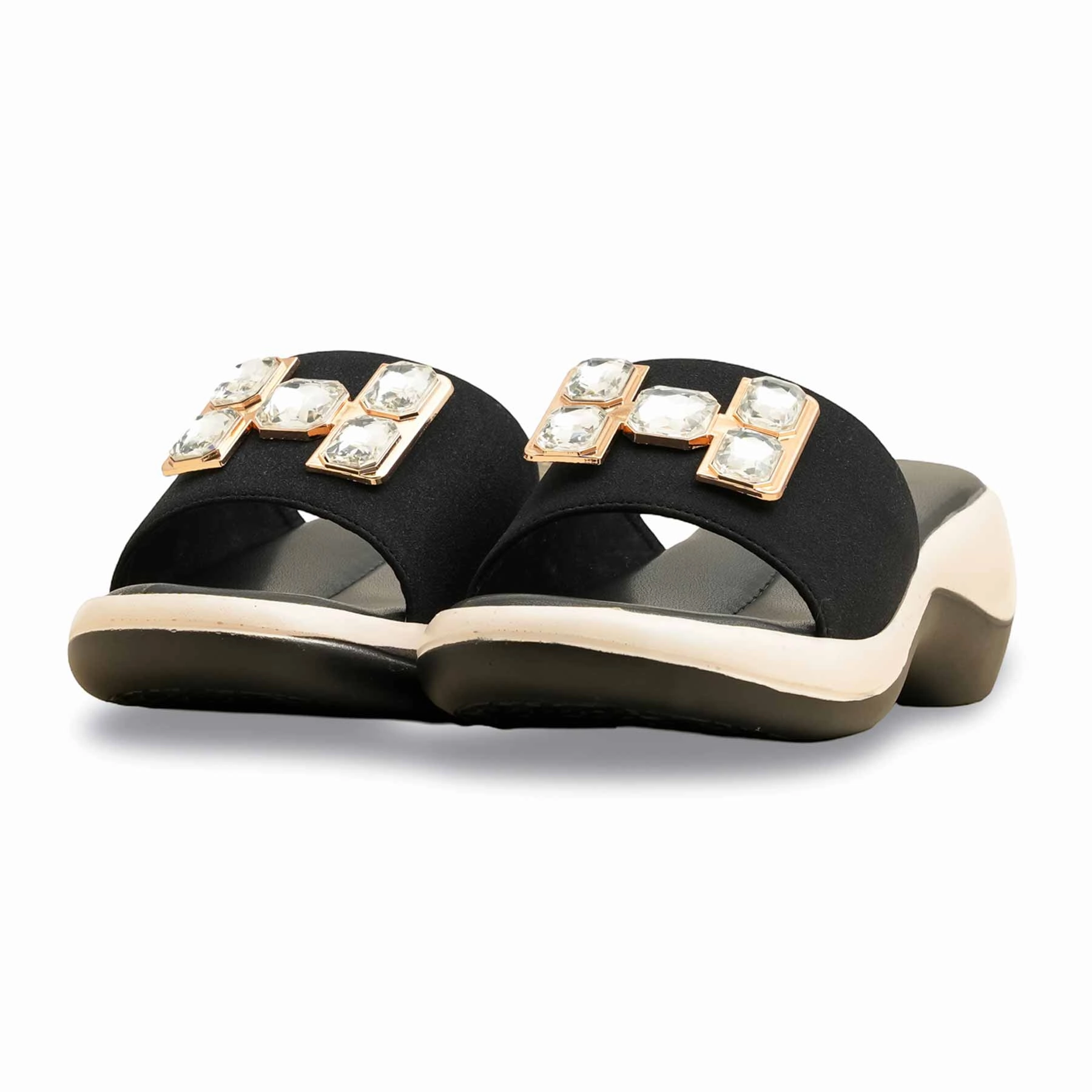 Black Formal Slipper PU0614 Slippers For Bathing