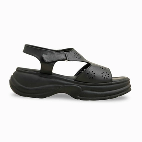 Black Formal Women Sandal PU0601 Earth And Spirit Sandals