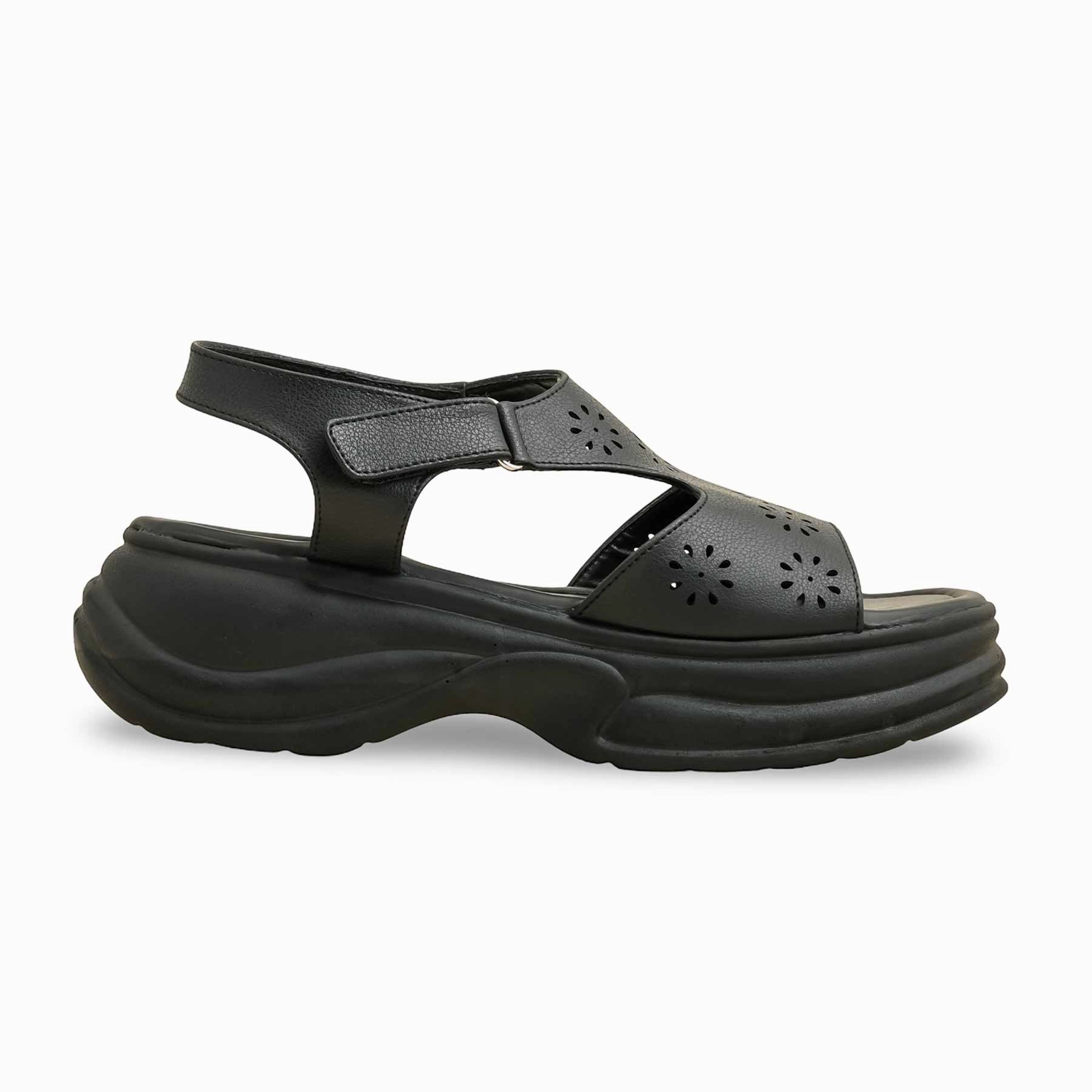 Teva Flatform Sandals Black Formal Women Sandal PU0601