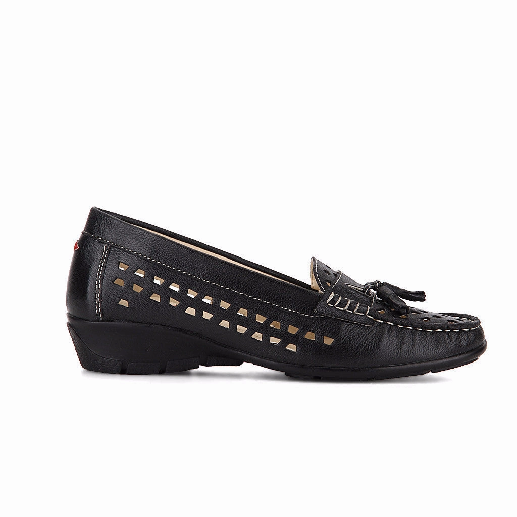 Wide Casual Shoes Sale Black Moccasins
