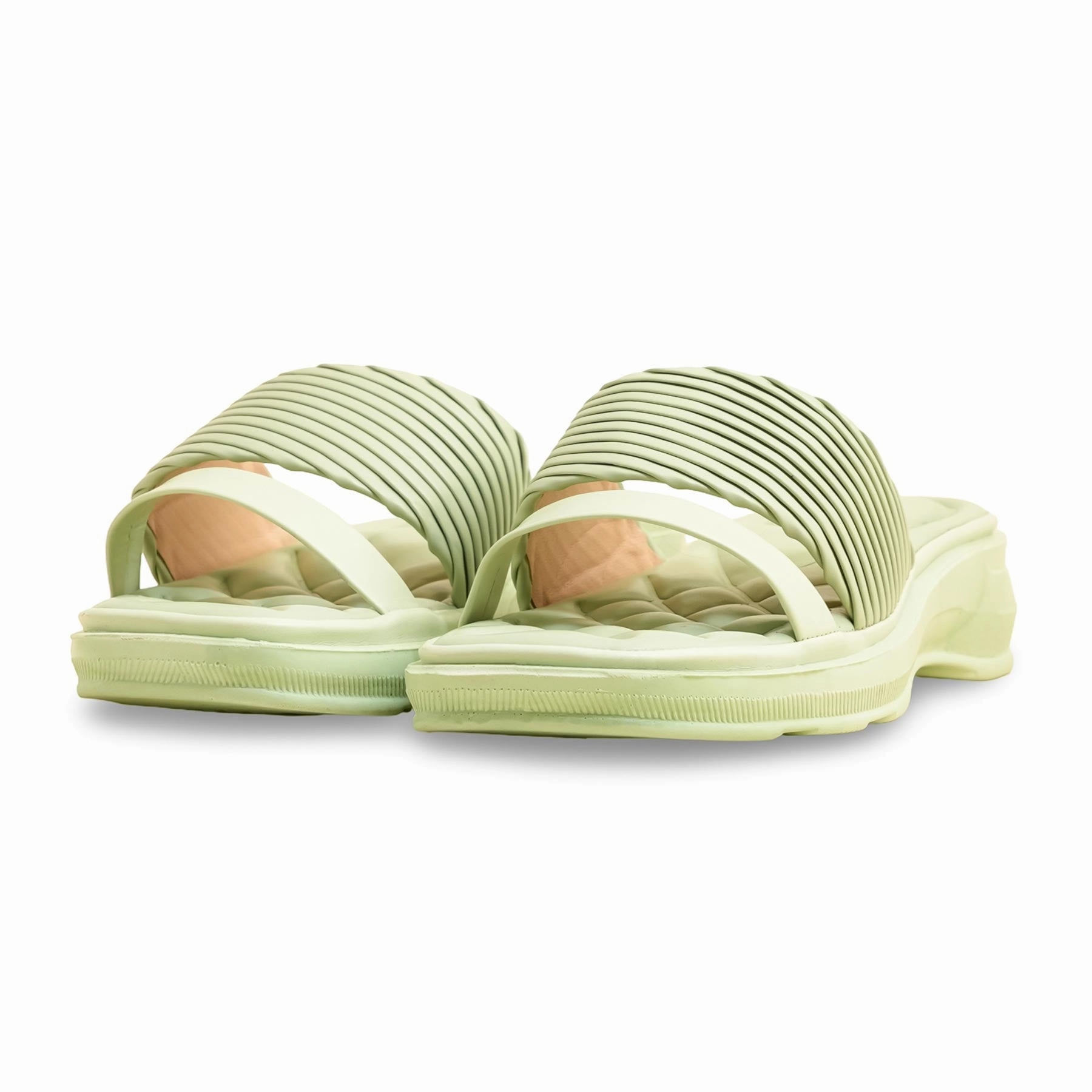 Green Casual Softy For Women CL5474 High Flat Shoes