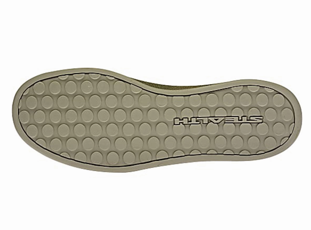 Five Ten Sleuth DLX Canvas Flat Pedal Shoe - Focus Olive-Core Black-Pulse Lime - 2022 Priority Flat Rate Shoe Box