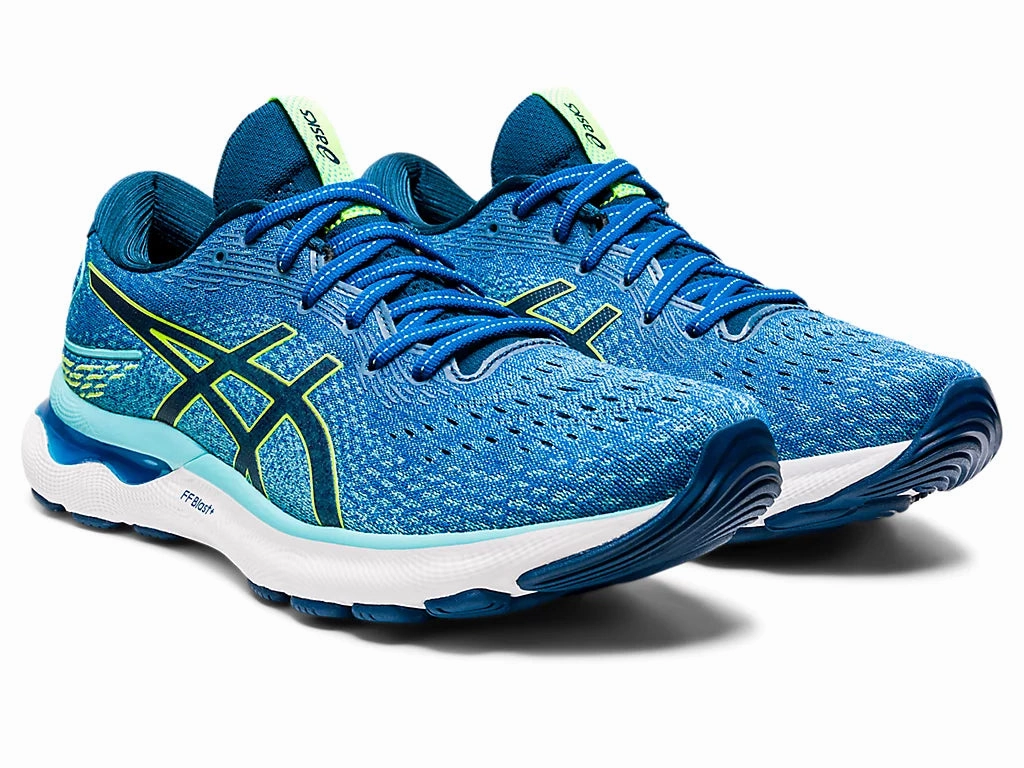 Asics Shoes Thailand ASICS Men's GEL-NIMBUS 24 (Lake Drive/Hazard Green)