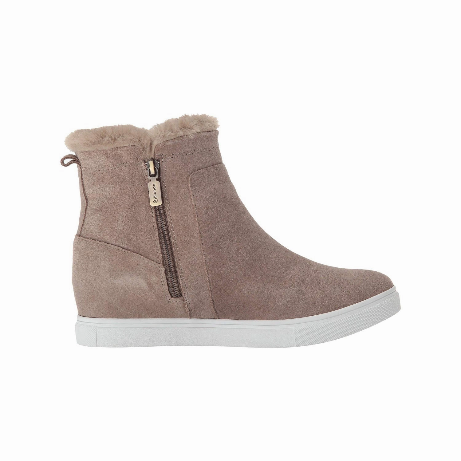 Fur Lined Snow Boots BLONDO Glade Women | Mushroom Suede (B3453-MSH)