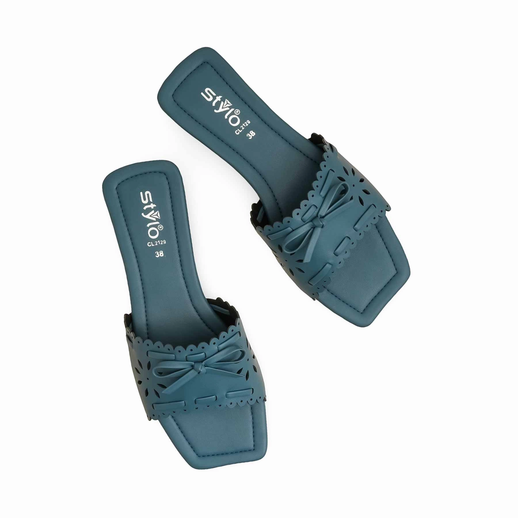 Personalized Embroidered Slippers Blue Casual Slipper CL2129