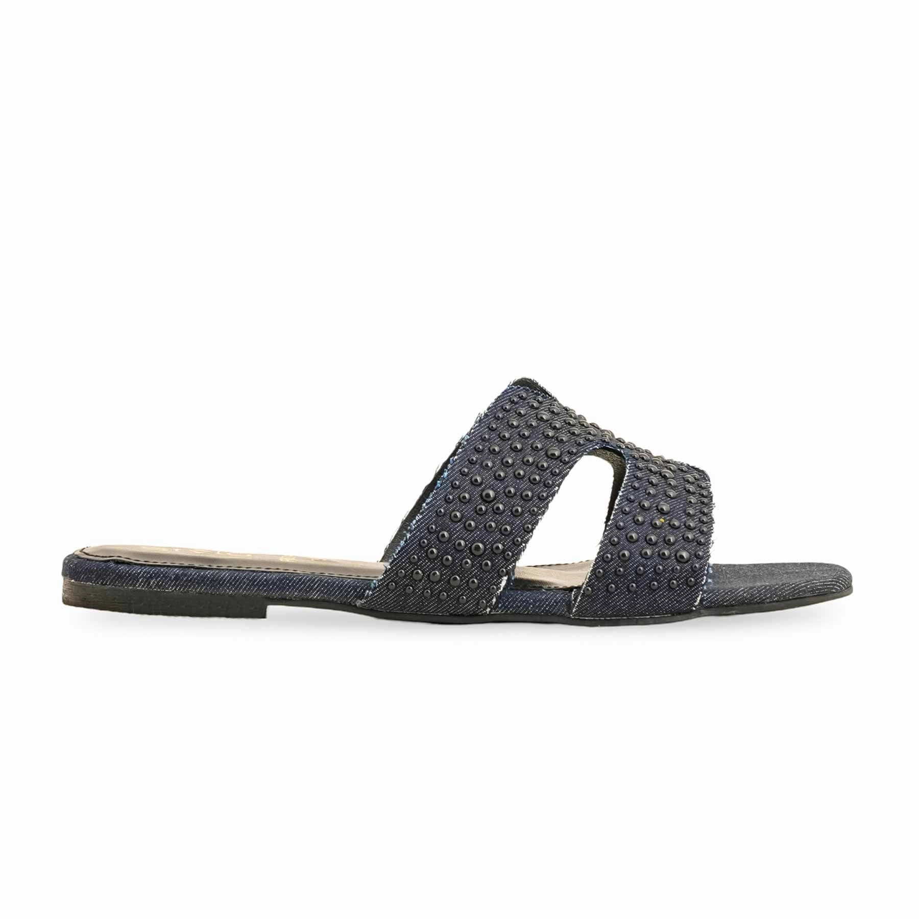 Blue Formal Slipper FR8334 Scuffette Slippers Sand