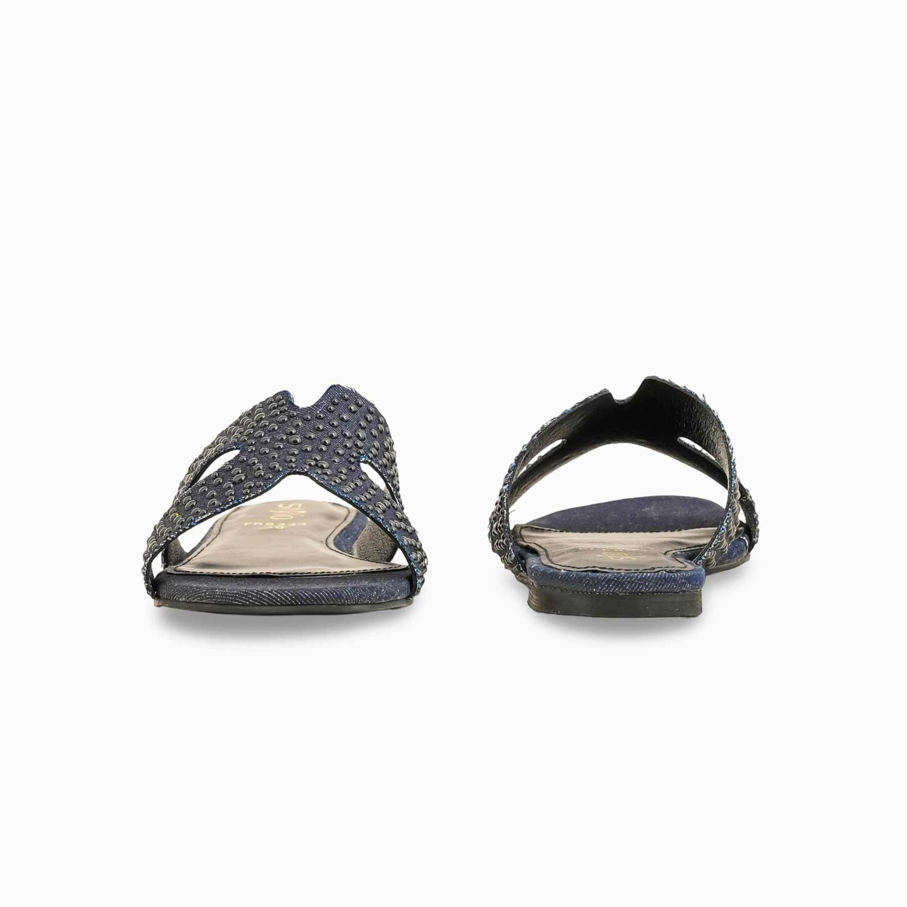 Blue Formal Slipper FR8334 Slippers Store