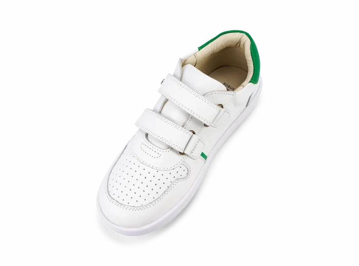 Bobux Kid  Riley Trainer - White   Emerald Kyrie Irving Skate
