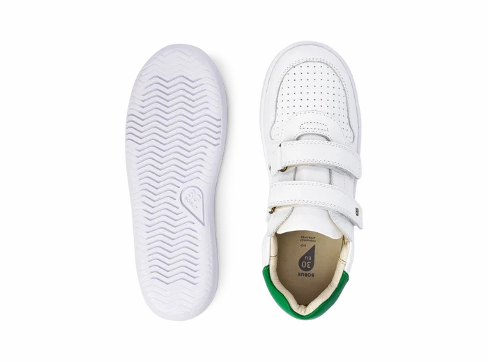 Bobux Kid  Riley Trainer - White   Emerald Skate Shoes Professional