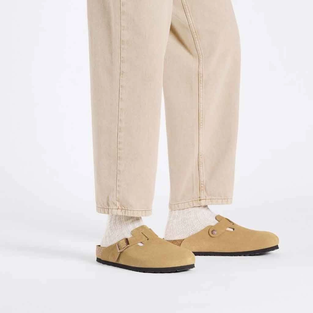 Shoes That Are Good For Flat Feet Boston Clog - Latte Suede