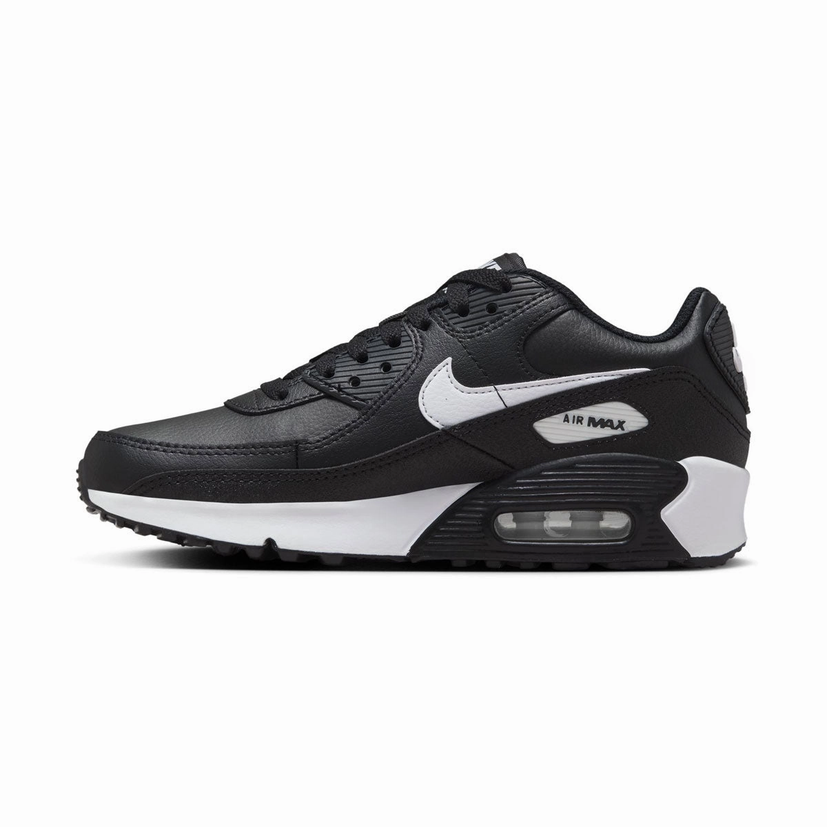 Tennis Shoes Running Nike Air Max 90 'Black White' Big Kids' Shoes