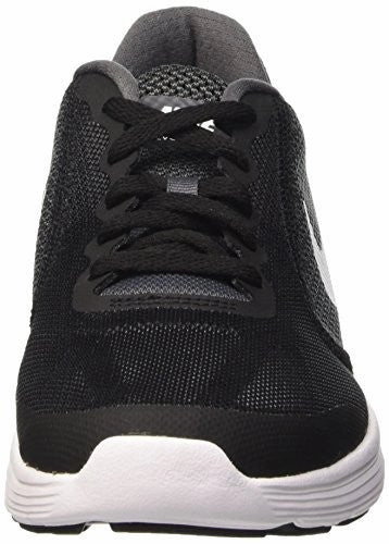 Boys' Nike Revolution 3 (GS) Running Shoe Dark Grey/White-Black-Pure Platinum 4.5Y Shoes Nike Soccer