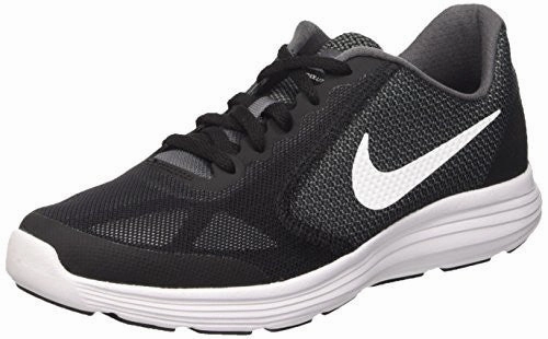 Nike Acronym Shoes Boys' Nike Revolution 3 (GS) Running Shoe Dark Grey/White-Black-Pure Platinum 4.5Y