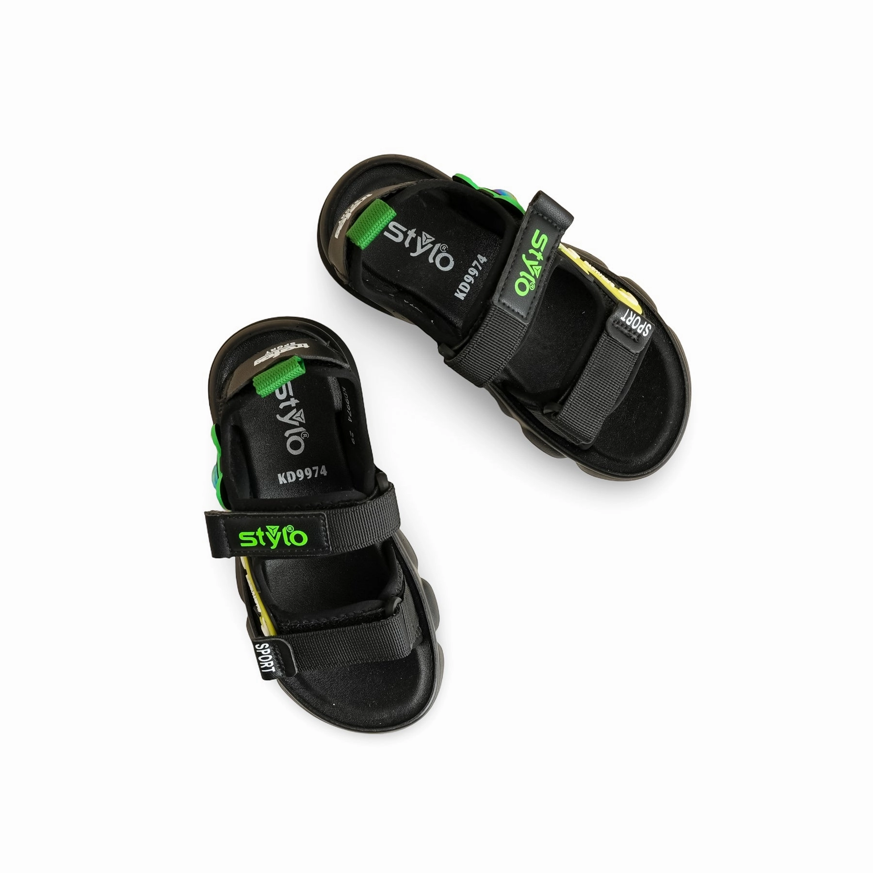 Sandals With The Best Support Boys Black Casual Sandal KD9974