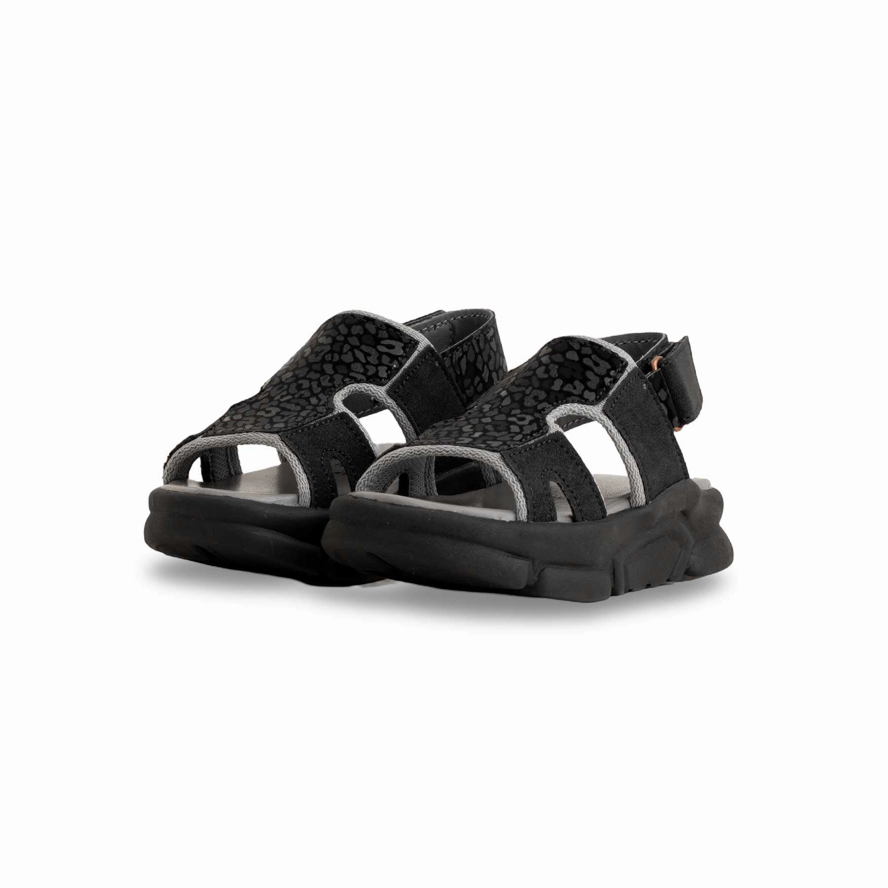 Wide Width Wedge Sandals Boys Black Formal Sandal KD4746