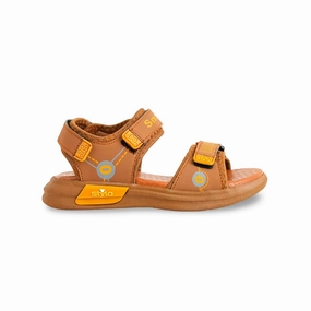 Studded Flat Sandals Boys Brown Casual Sandal KD4906