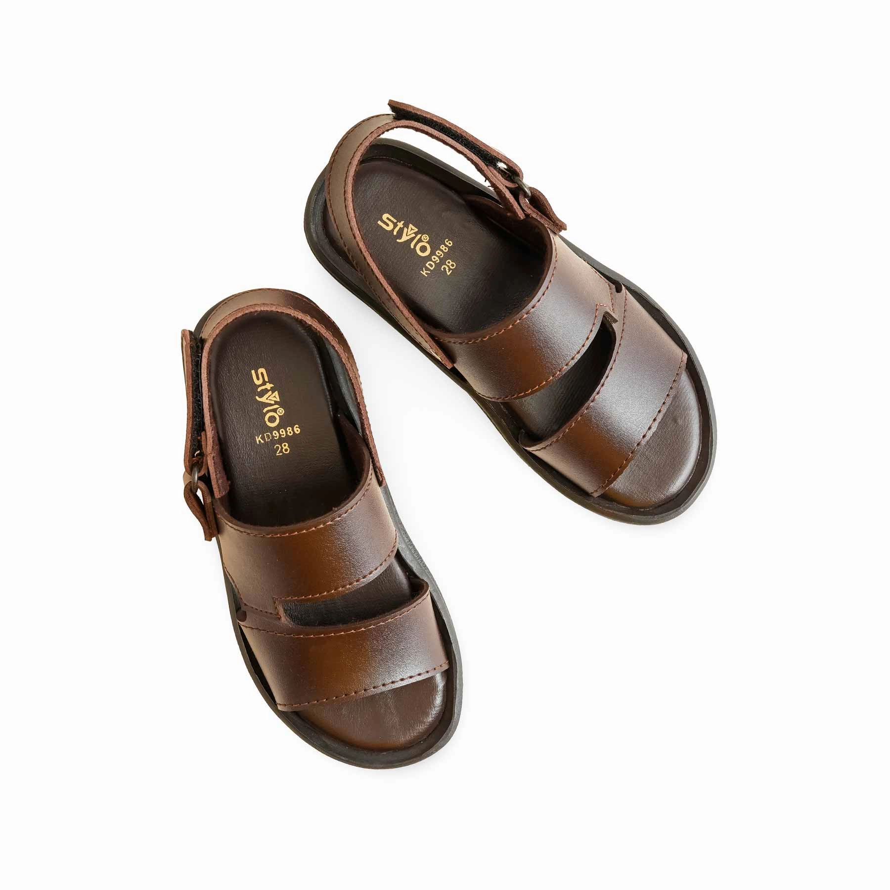 Versace Sandals Boys Coffee Formal Sandal KD9986
