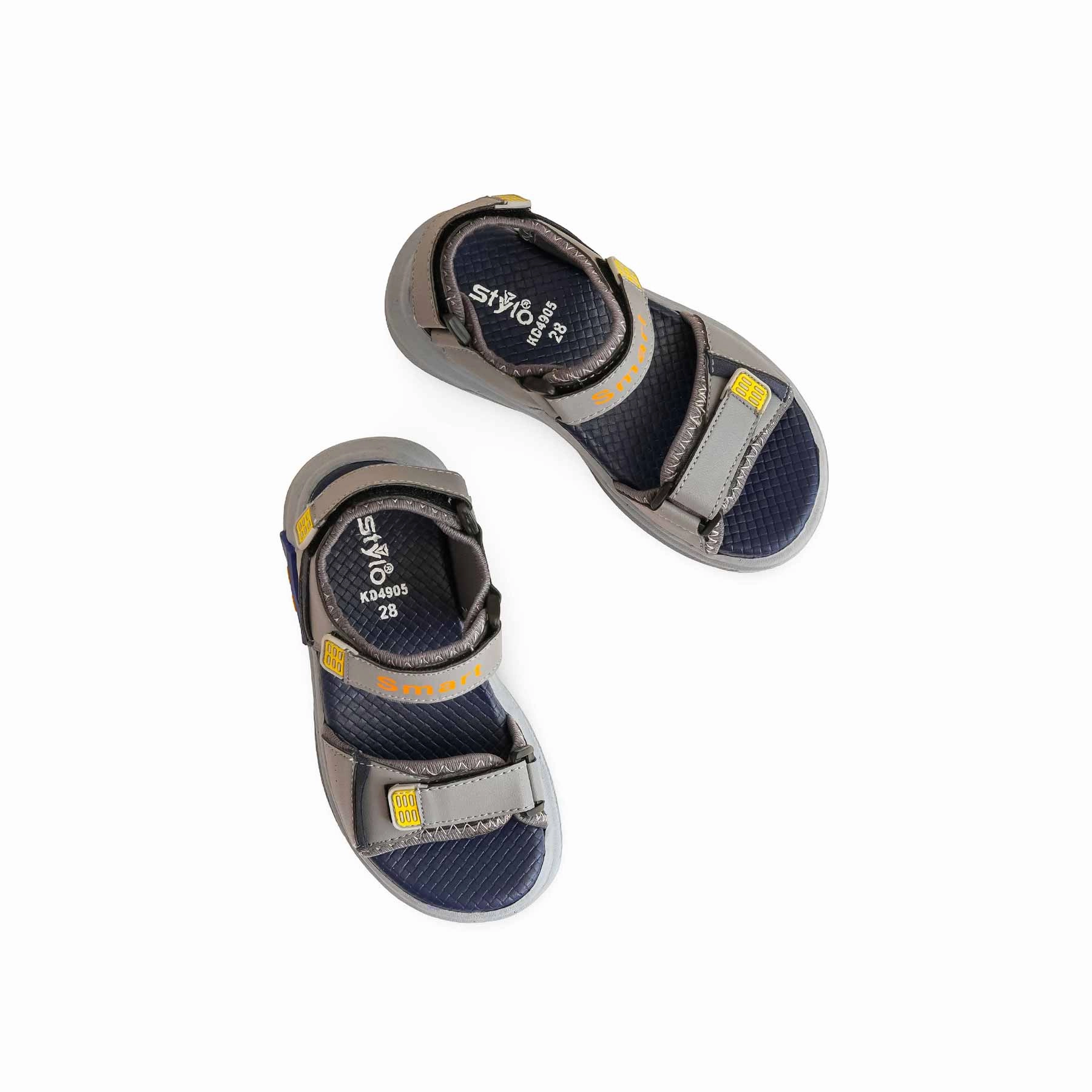 Powerstep Archwear Orthotic Sandals Boys Grey Casual Sandal KD4905