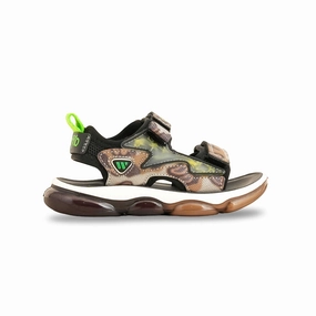 Sandals Ankle Strap Flat Boys Grey Casual Sandal KD9972